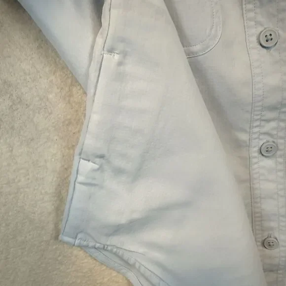 Eddie Bauer SS25 Long Sleeve Performance Shirt M Light Blue UPF Sun Protection - Picture 7 of 12